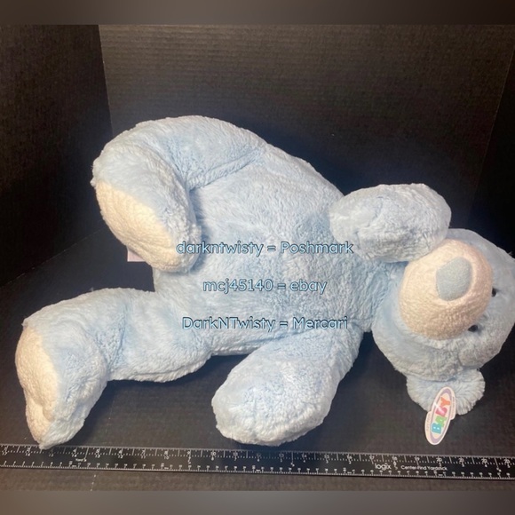 VERY RARE VHTF BNWT Mary Meyer Huge Blue Teddy Bear ITS A BOY! - Picture 6 of 12